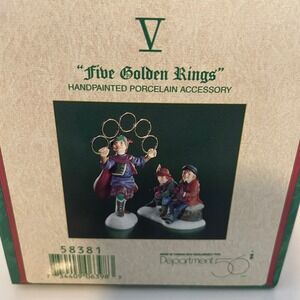 Department 56 Five Golden Rings 12 Days of Christmas Dickens Village